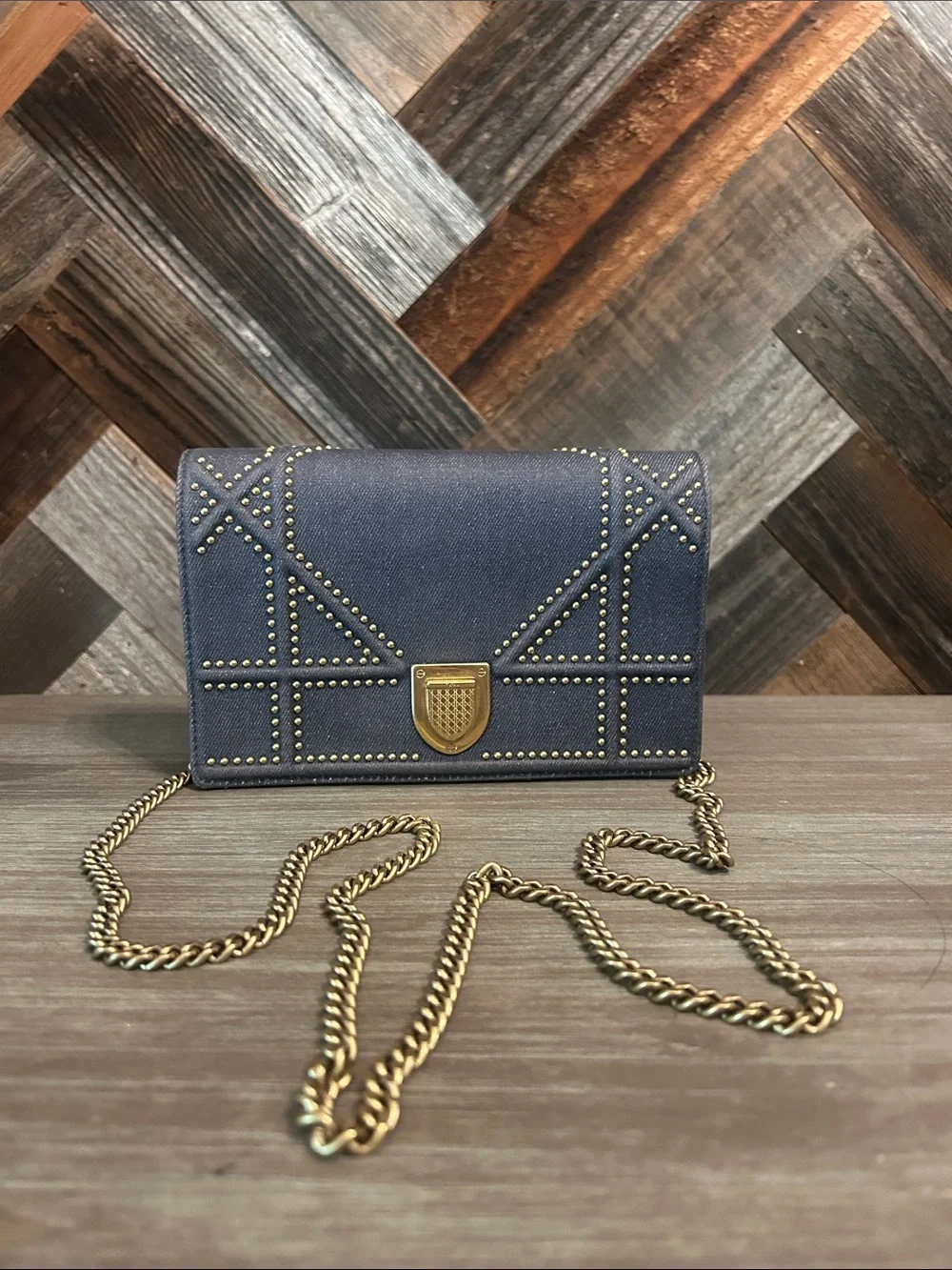 Christian Dior Diorama Wallet on Chain